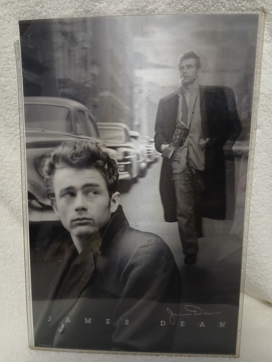 Lenticular 3-D Poster of James Dean Includes Famous 1955 Photo By Roy Schatt. - Picture 4 of 4